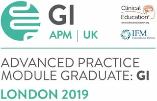 IFM Advanced Practice Module graduate: GI, London 2019