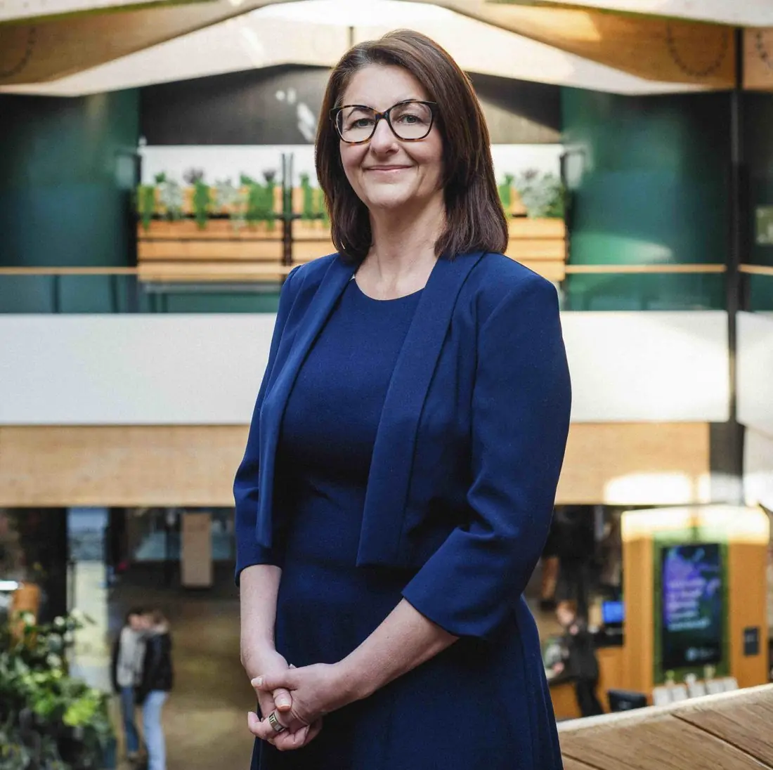 Charmaine Shepherd standing in her Edinburgh clinic